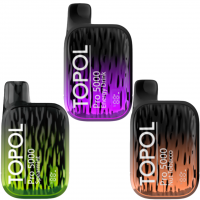 (М) Одноразовая электронная сигарета Topol Pro 5000 - Арбузный лёд